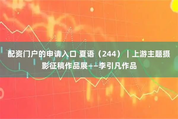 配资门户的申请入口 夏语（244）｜上游主题摄影征稿作品展——李引凡作品
